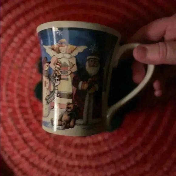 Christmas mug unbranded Snowman ,Angel and Santa Claus. Great for Hot Cocoa . - Picture 4 of 4